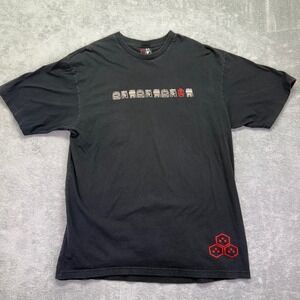 Ronin Graphic T Shirt Black Japanese Kanji Crane Turtle‎ Men's Size 2XL